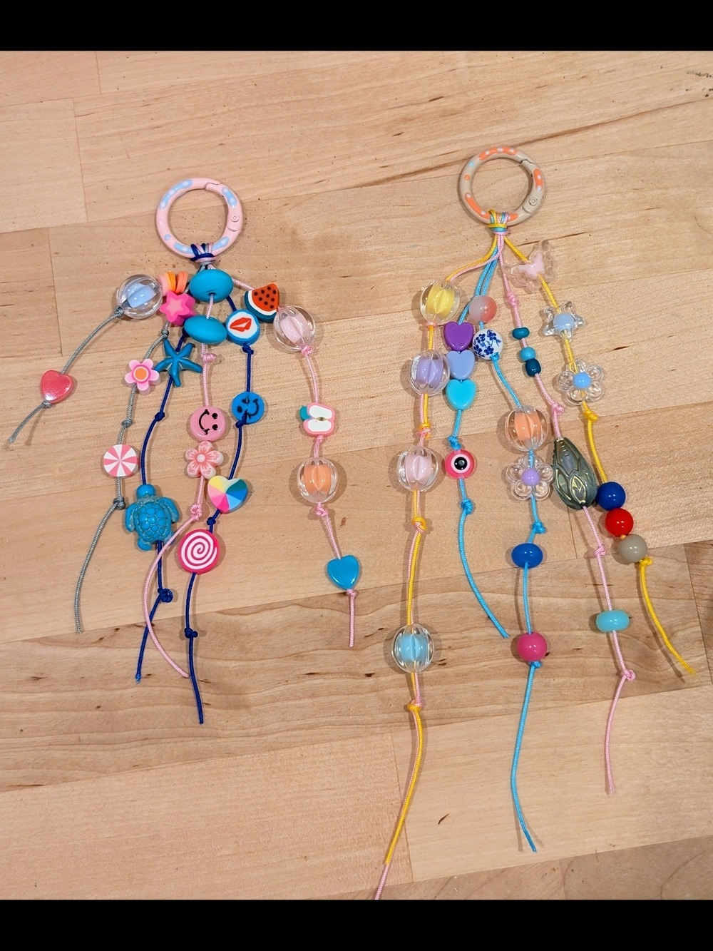 Colorful Beaded Keychain Bag Charm - Picture 4 of 4
